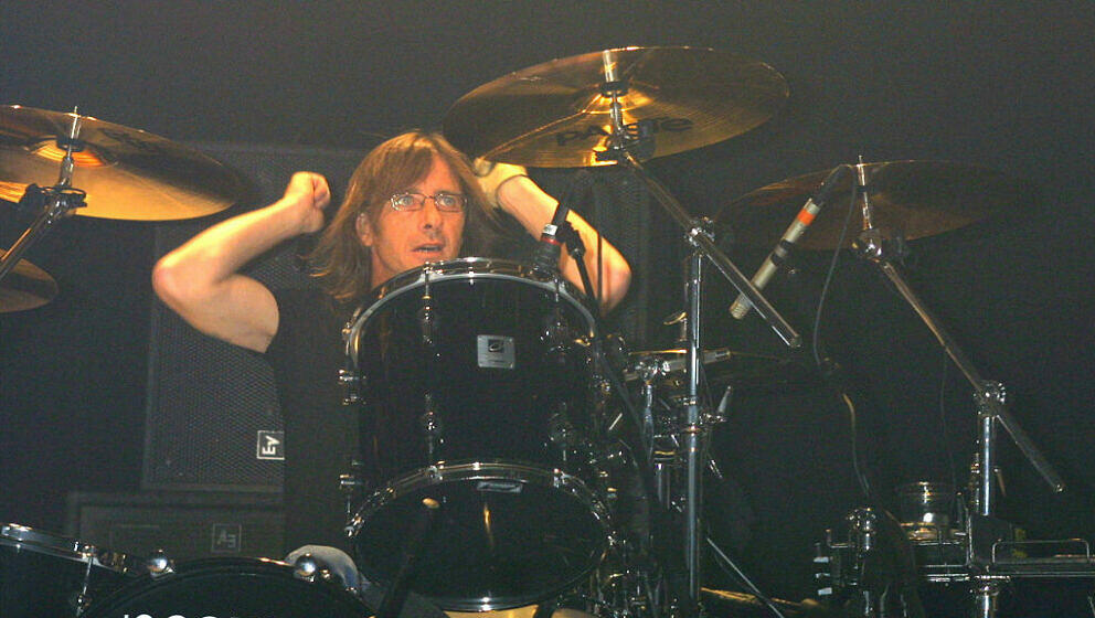Phil Rudd mit AC/DC live am 11. März 2003 im Roseland Ballroom in New York City