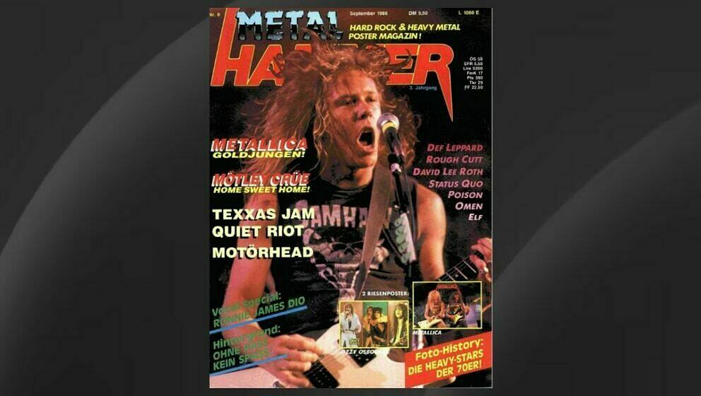Metallica auf dem Cover im Dezember 1984