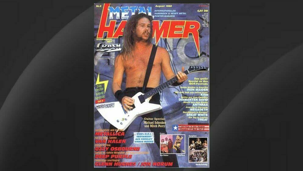 Metallica auf dem Cover im September 1986