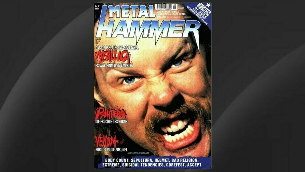 Metallica auf dem Cover im September 1991