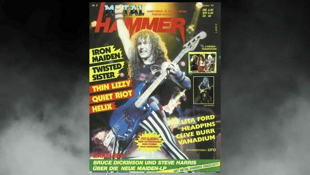 Iron Maiden auf dem Cover im September 1984