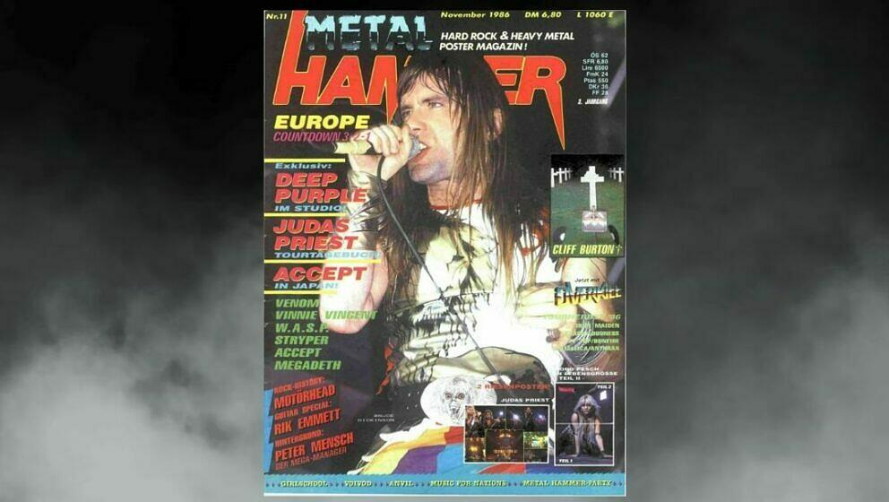 Iron Maiden auf dem Cover im November 1986