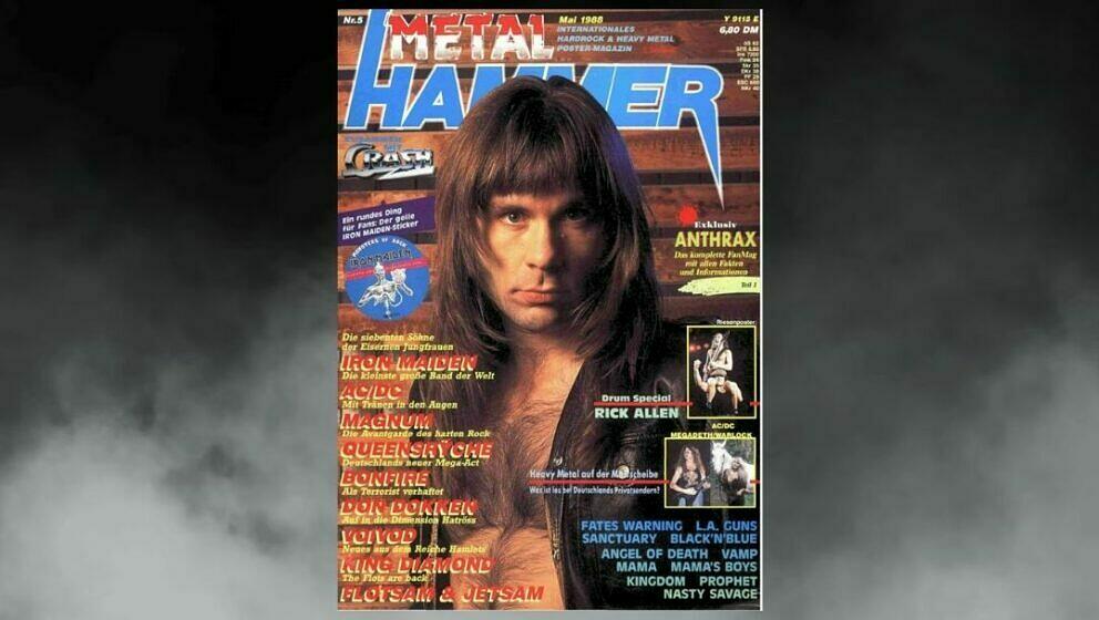 Iron Maiden auf dem Cover im Mai 1988