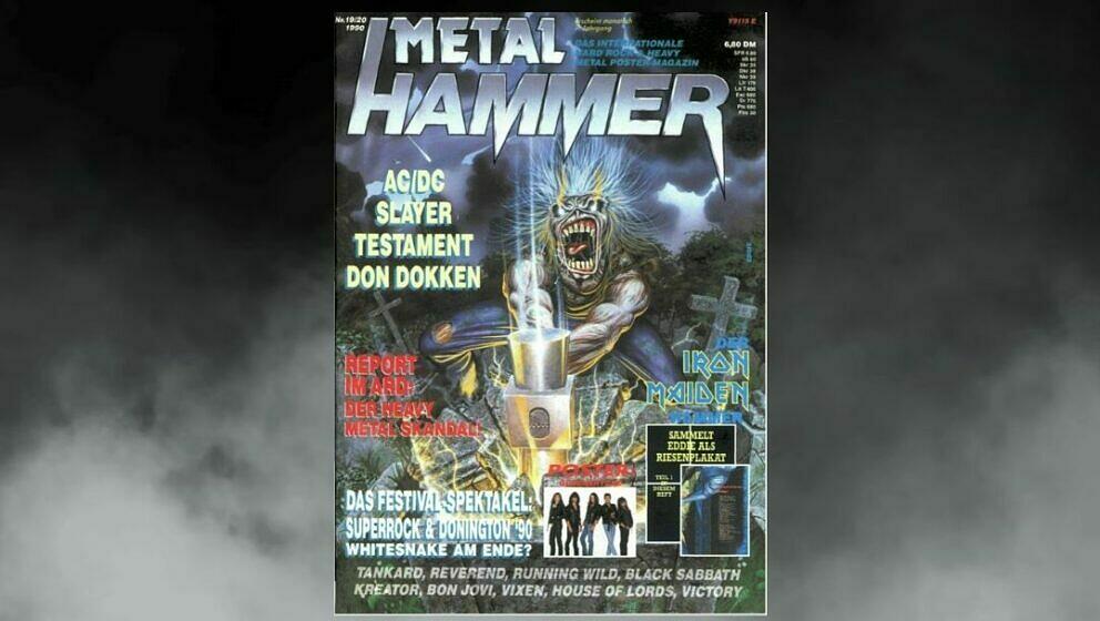 Iron Maiden auf dem Cover im Mai 1990
