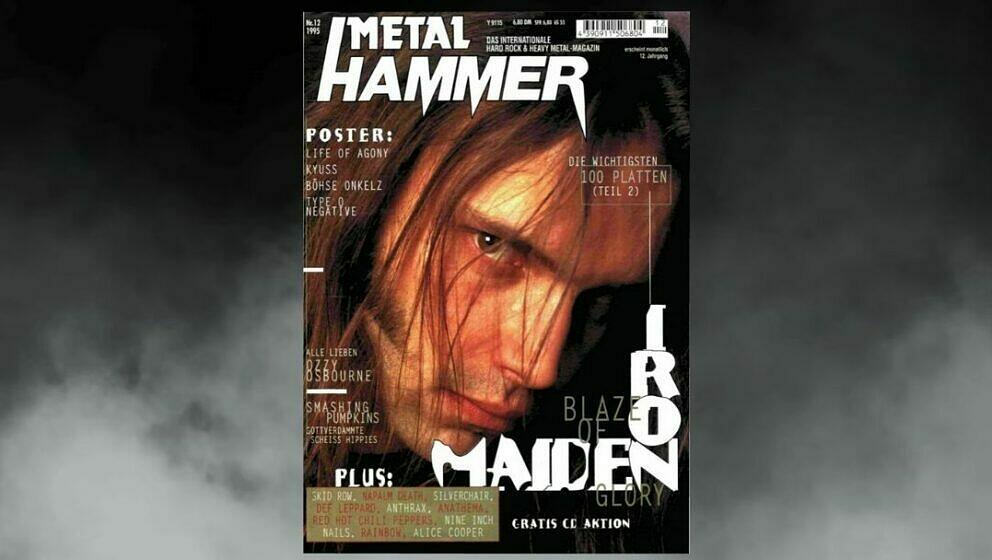 Iron Maiden auf dem Cover im Dezember 1995