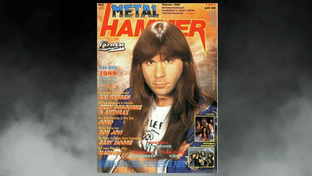 Iron Maiden auf dem Cover im Februar 1989