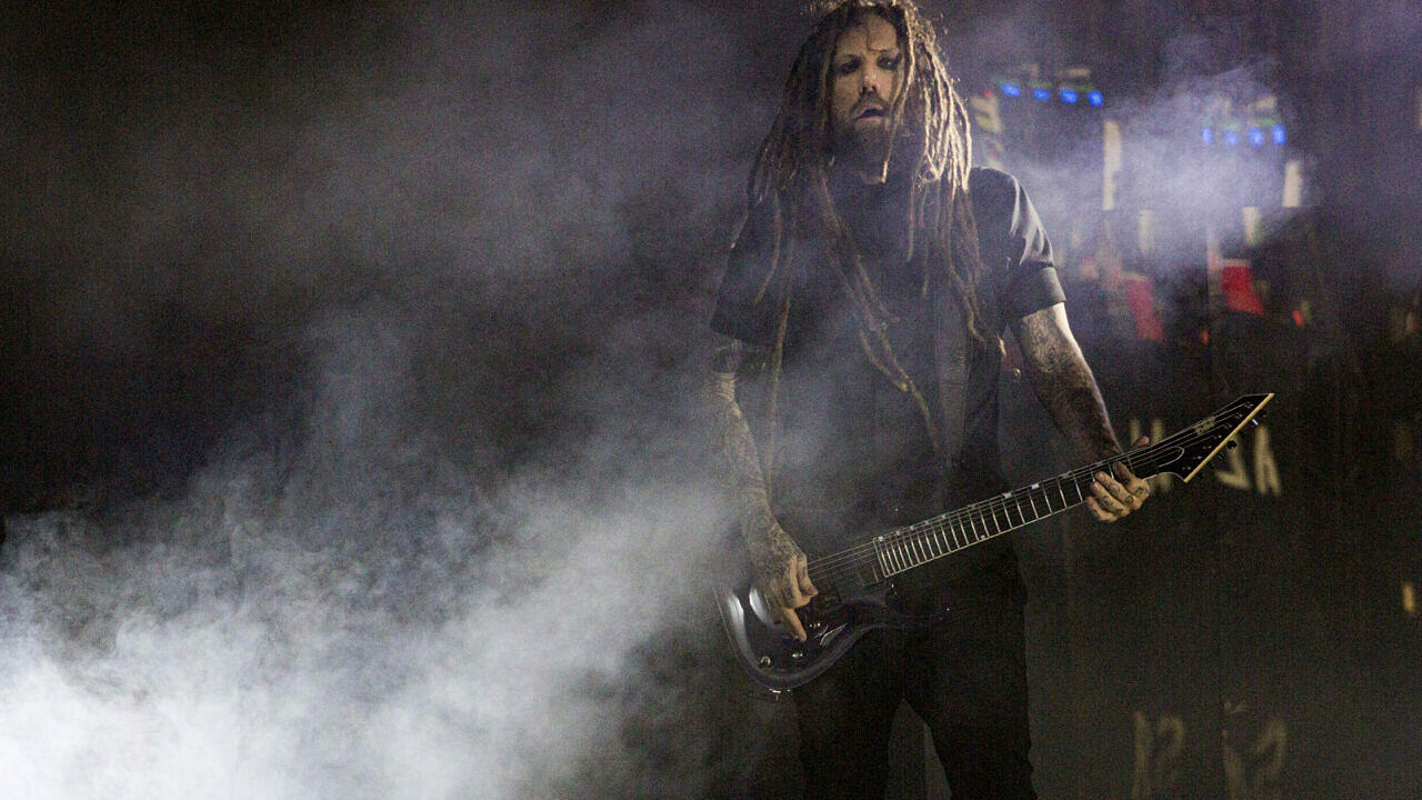 Brian Welch von Korn im North Island Union Amphitheatre im kalifornischen Chula Vista am 2. September 2019.