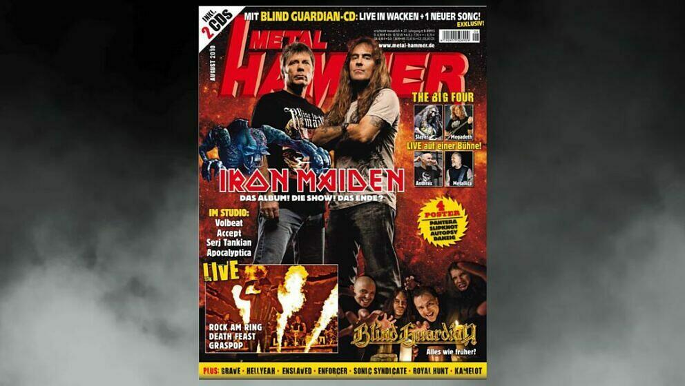 Iron Maiden auf dem Cover im August 2010