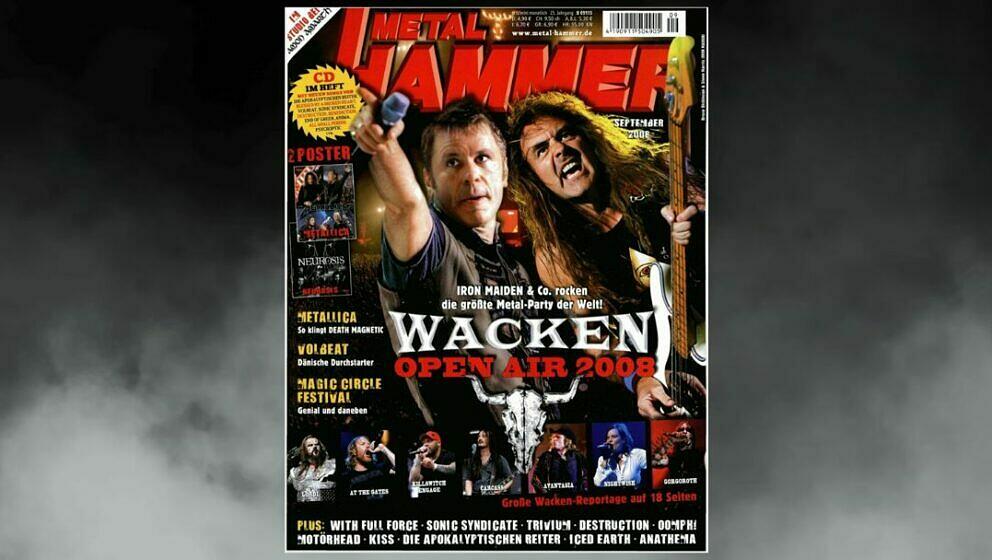 Iron Maiden auf dem Cover im September 2008