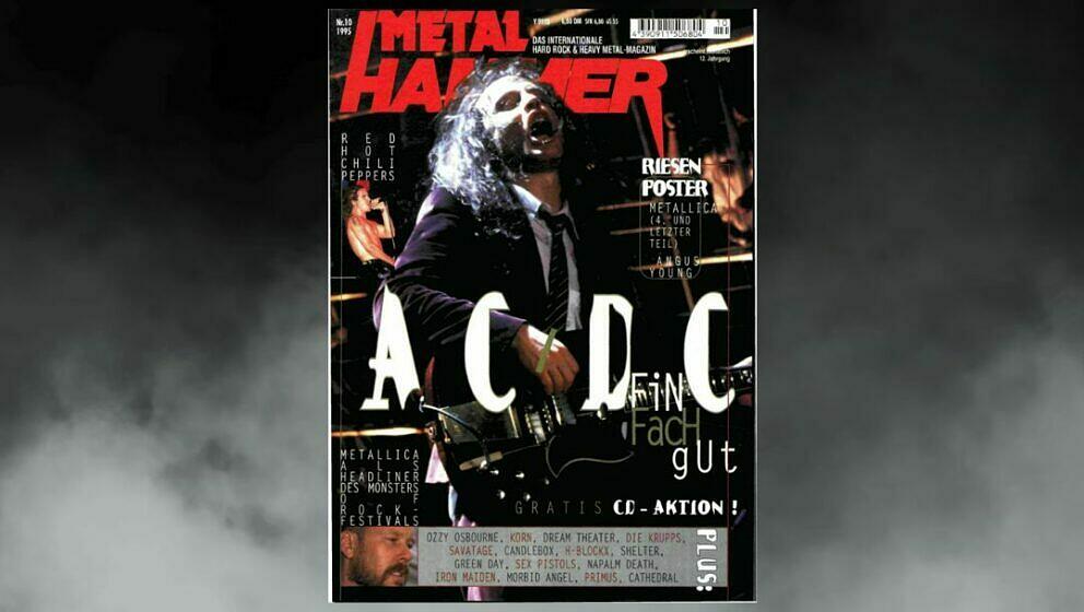 AC/DC auf dem Cover im Oktober 1995