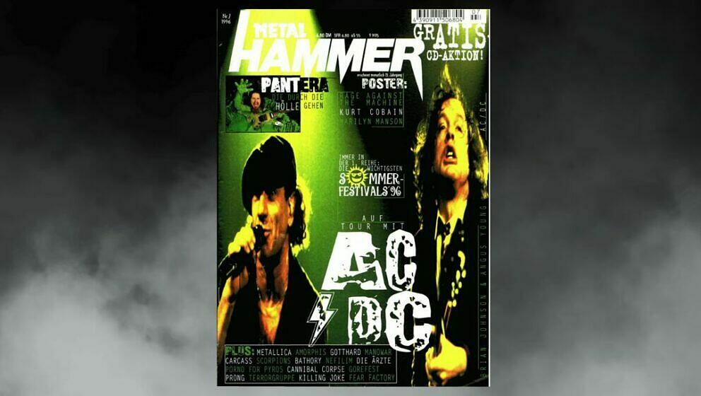 AC/DC auf dem Cover im Juli 1997
