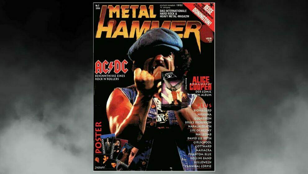 AC/DC auf dem Cover im Mai 1994