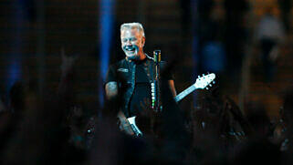James Hetfield mit Metallica live im Münchener Olympiastadion am 24. Mai 2024