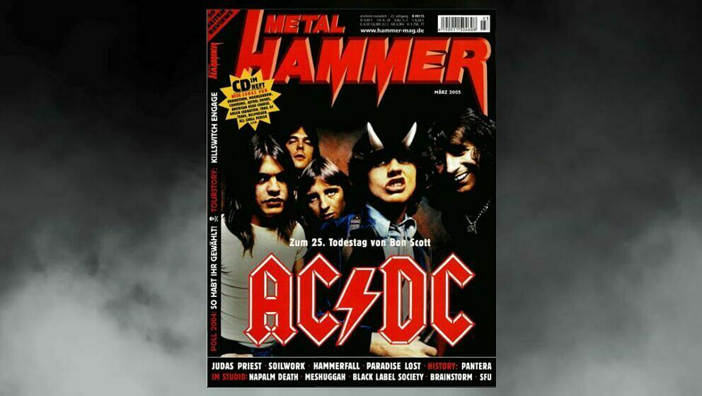 AC/DC auf dem Cover im März 2005
