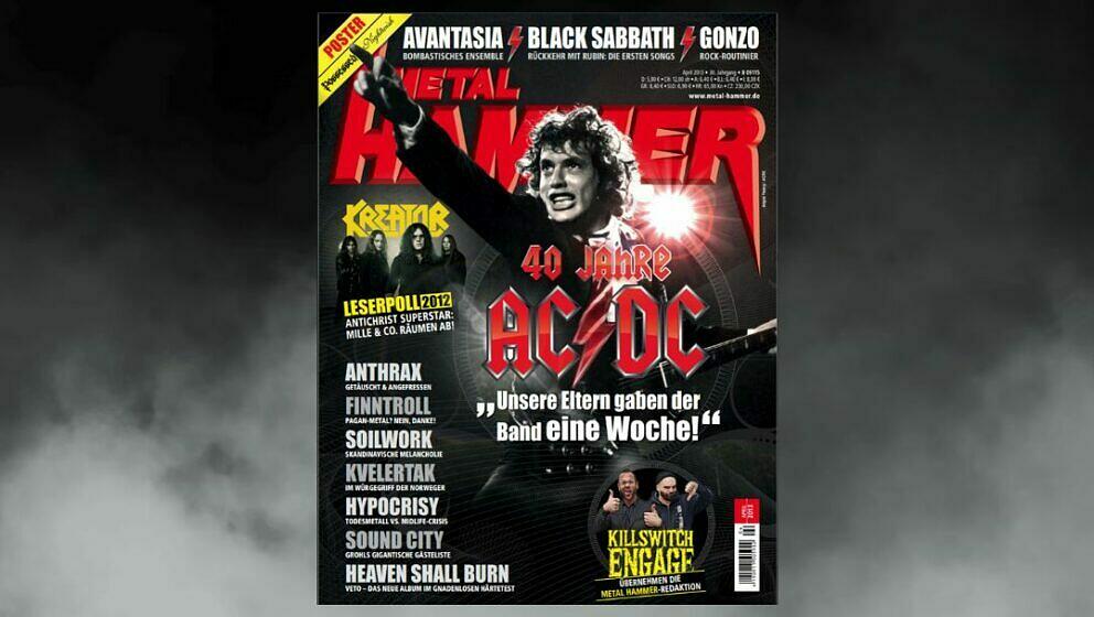 AC/DC auf dem Cover im April 2013