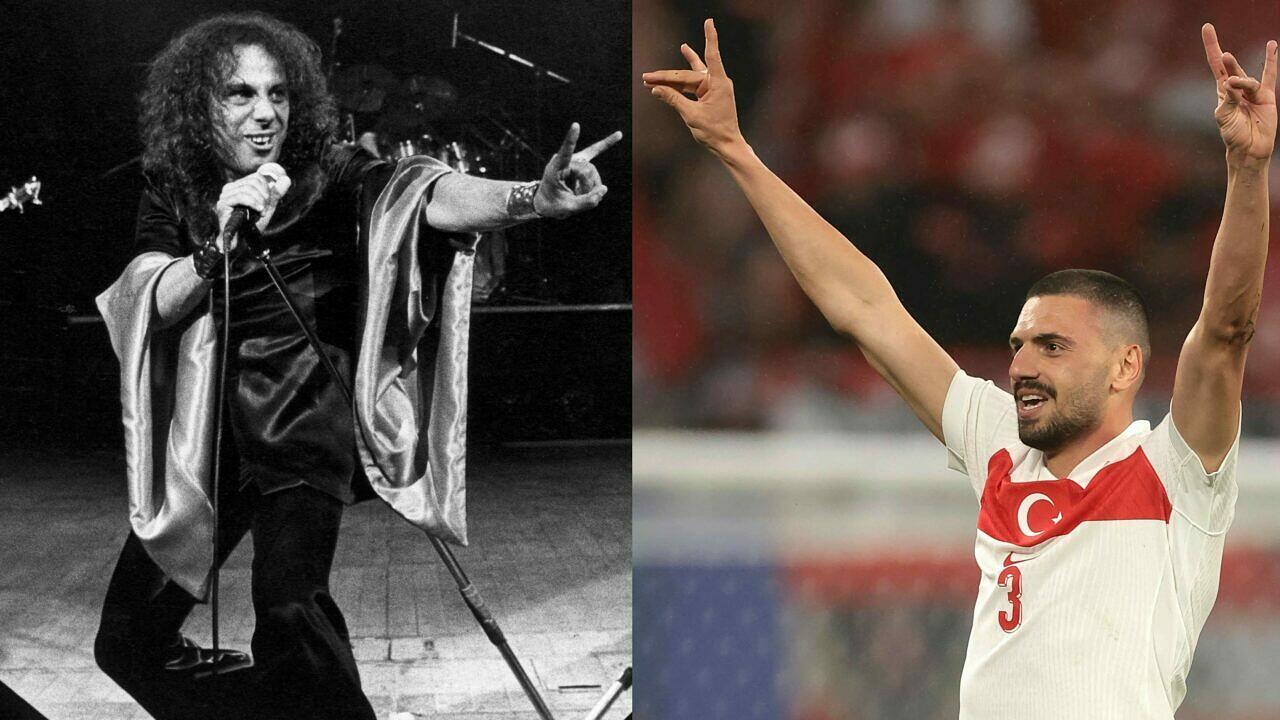 Nicht zu verwechseln: Dio mit Pommesgabel (l.), Demiral mit Wolfsgruß