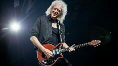 Brian May mit Queen am 8. November 2023 im Chase Center in San Francisco