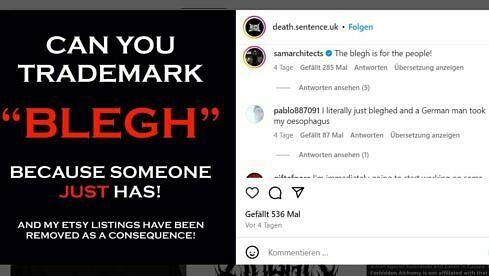 Death Sentence UK will weiter in Blegh machen