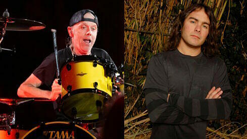 Shadows Fall-Drummer Jason Bittner (r.) schlägt sich auf die Seite von Metallica-Schlagzeuger Lars Ulrich