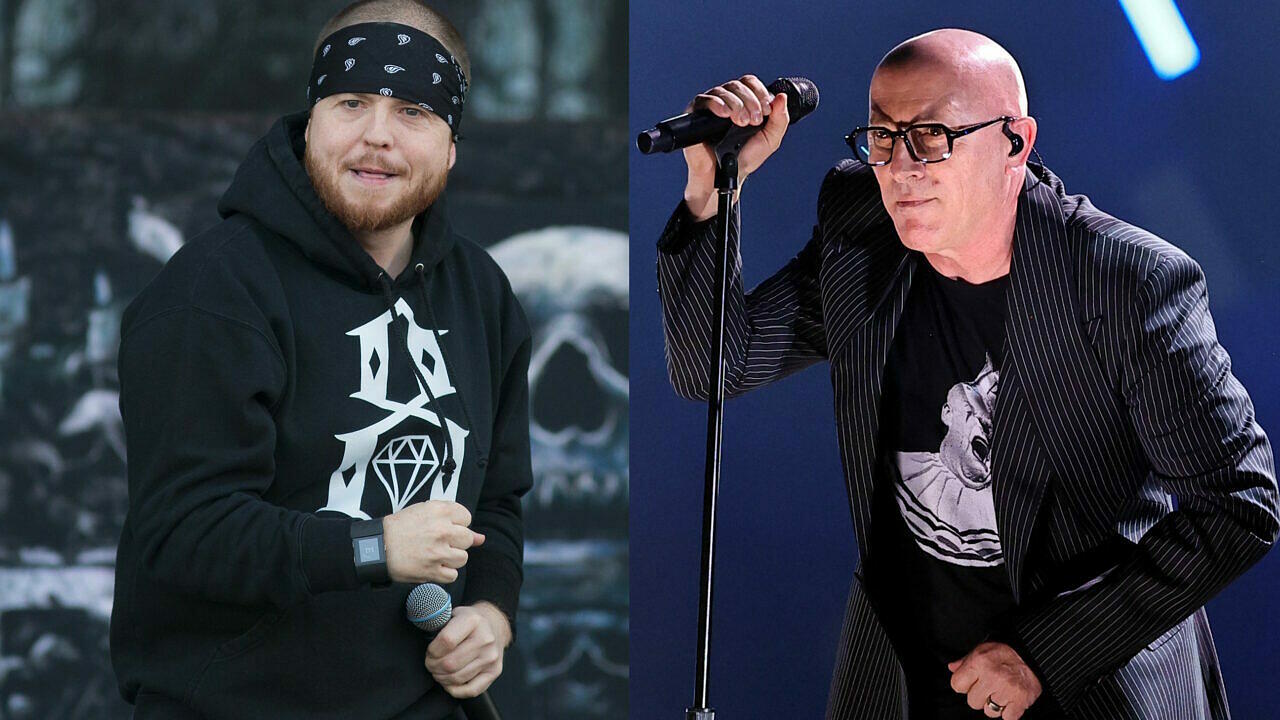 Hatebreed-Schreihals Jamey Jasta (l.) tut sich wie vor schwer, Tool und Maynard James Keenan vollends zu verstehen