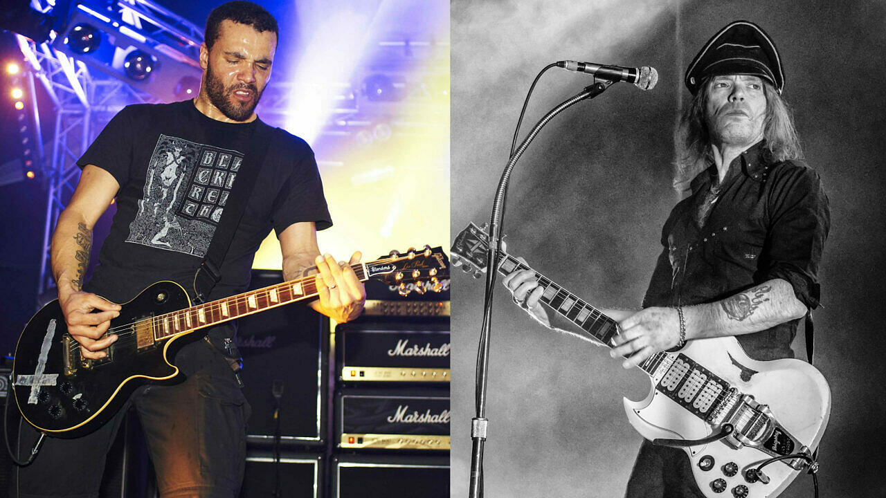 Alex Hellid (l.) und Hellacopters-Frontmann NIcke Anderson machen wieder gemeinsame Entombed-Sache