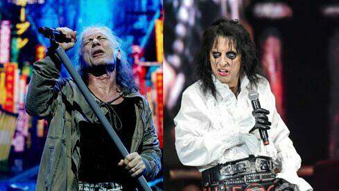 Alice Cooper (l.)a bricht eine Lanze für Iron Maiden und Bruce Dickinson