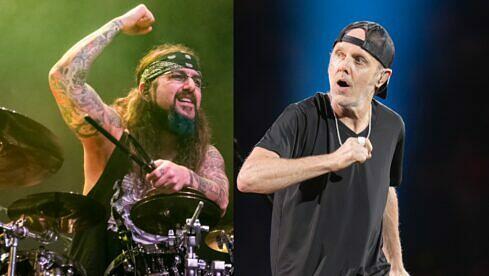 Dream Theater- und Sons Of Apollo-Drummer Mike Portnoy (l.) hält Lars Ulrich von Metallica in Ehren
