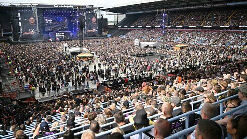 Schnappschuss während des mehrstündigen Live-Abschieds von Black Sabbath und Ozzy Osbourne im Villa Park am 5. Juli 2025 in Birmingham