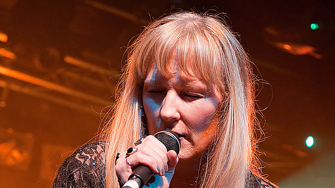 NOTTINGHAM, UNITED KINGDOM - OCTOBER 23: Vocalist Marcie Free of American AOR group Unruly Child performing live on stage ...