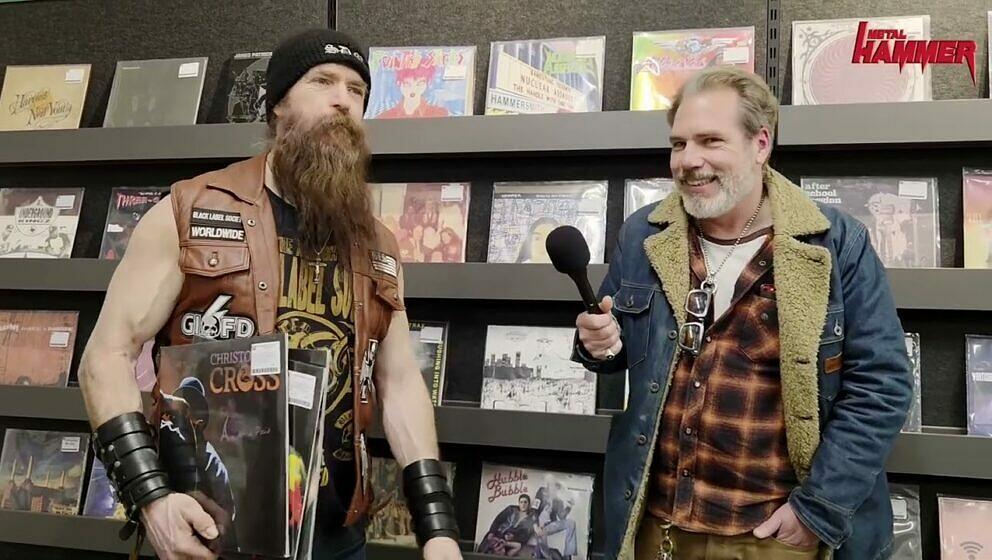 Mit Zakk Wylde (Black Label Society) im Plattenladen
