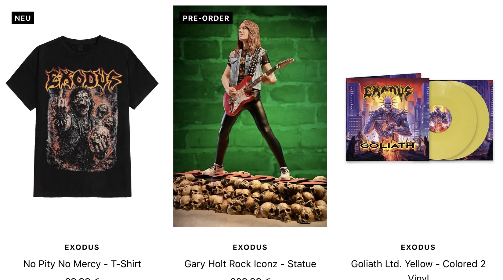Exodus im METAL HAMMER-Merch-Shop